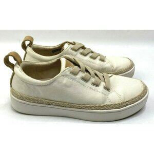 Spenco Orthotic Malibu Canvas Sneakers Espadrilles Neutral Beige/Tan 6 B Shoes